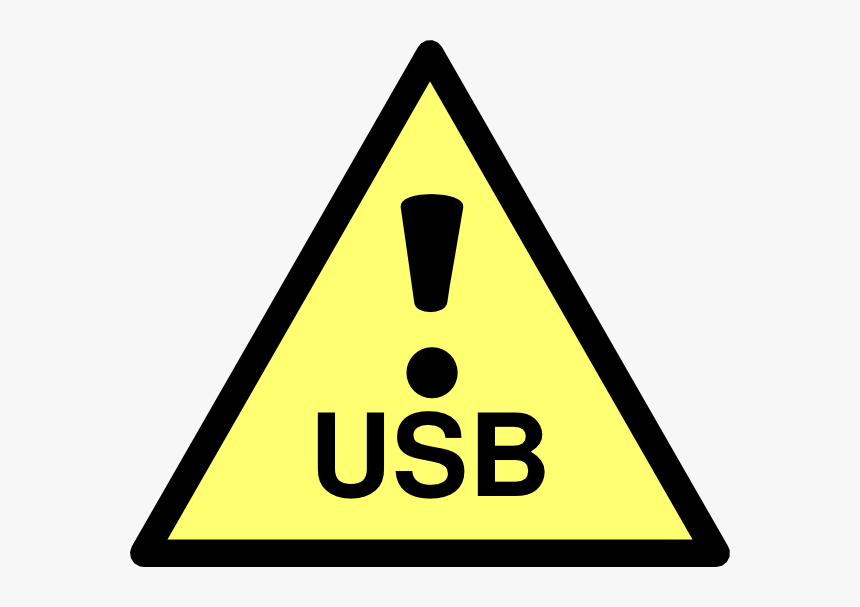 Usb Caution, HD Png Download