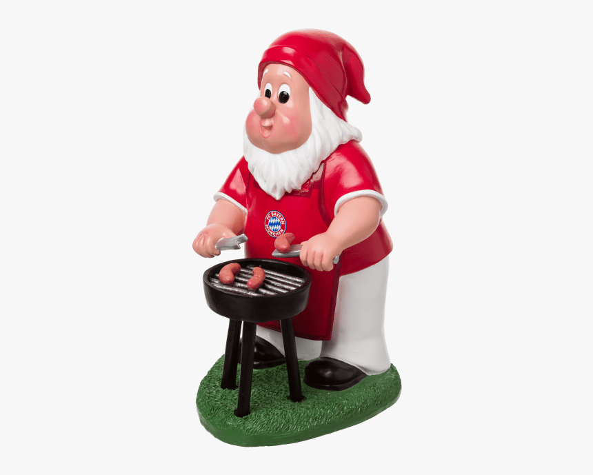 Barbecue Garden Gnome - Bayern München Gartenzwerg, HD Png Download