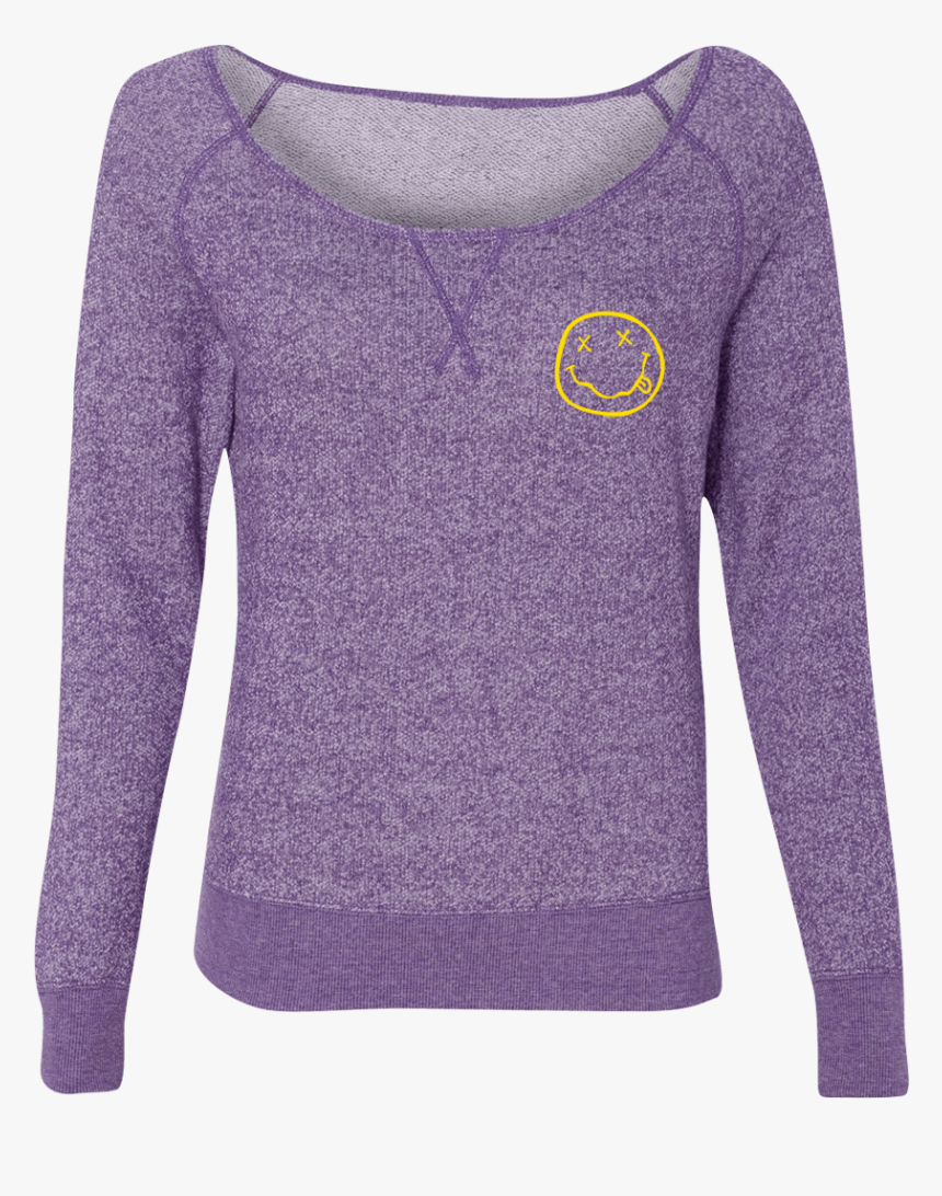 Smiley Off The Shoulder Sweater - Sweater, HD Png Download