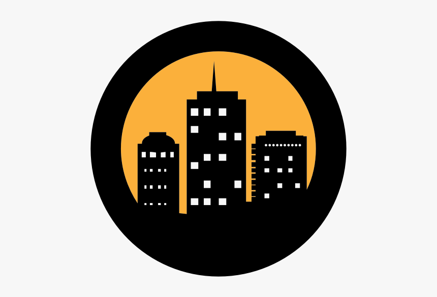 Night In The City Silhouette - Город Логотип, HD Png Download