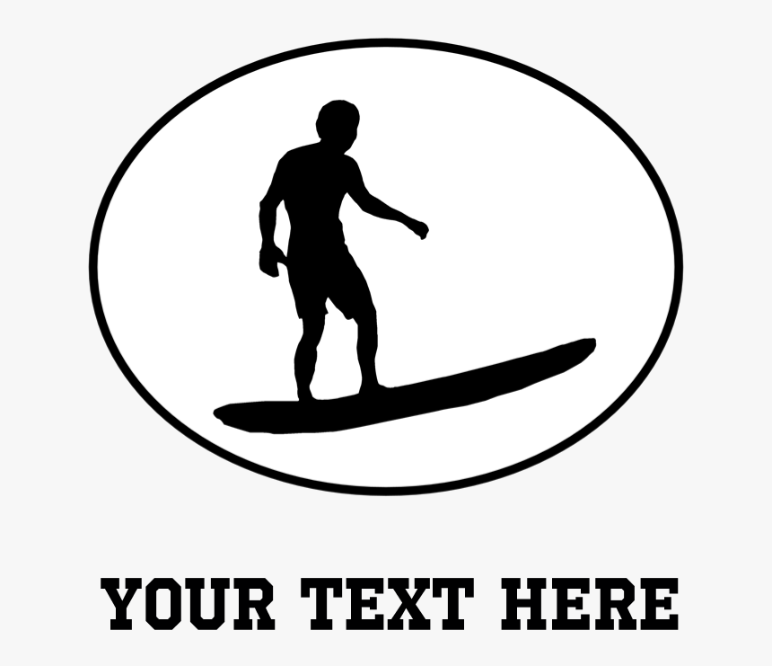 Transparent Surfer Silhouette Png - Textverständnis, Png Download