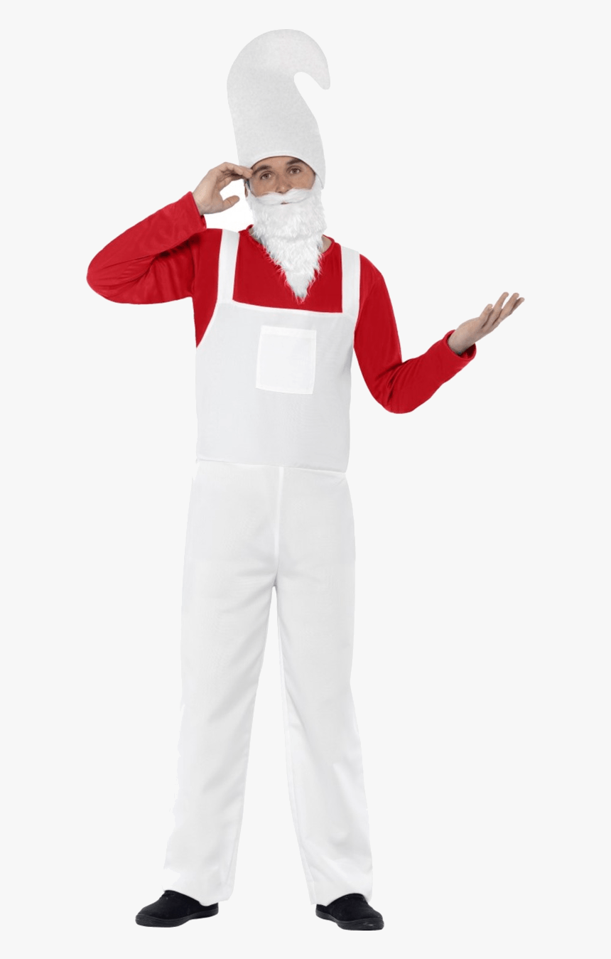 Transparent Garden Gnome Png - White Christmas Costume Men, Png Download