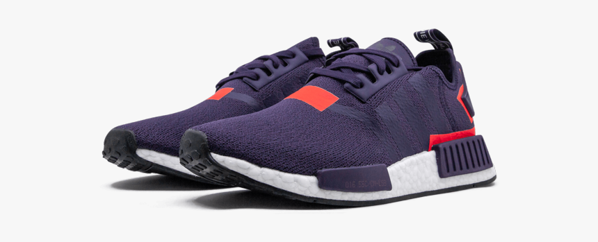 Adidas Nmd_r1 Purple And Shocking Red, HD Png Download