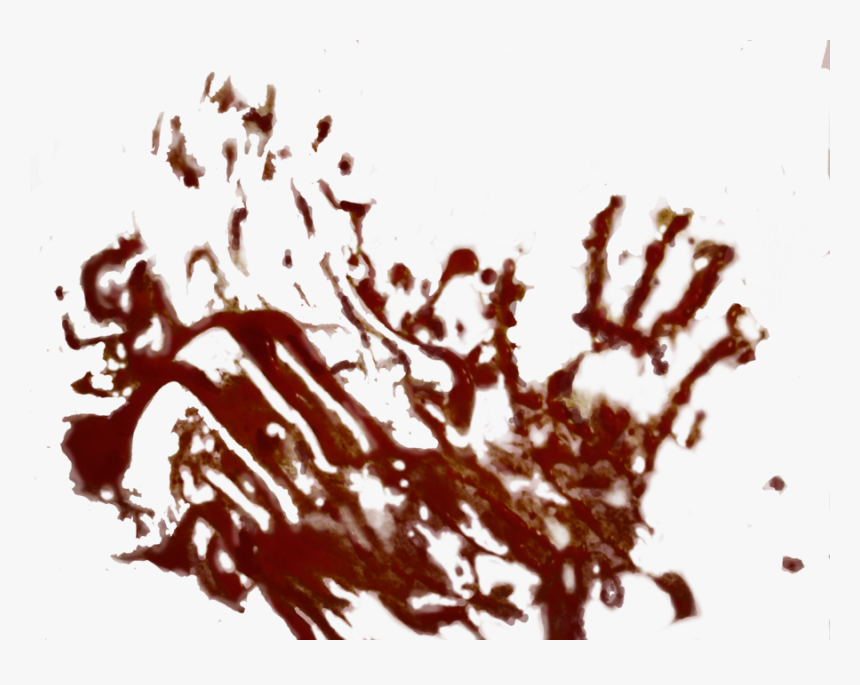 Bloody Hand Sign Png, Transparent Png