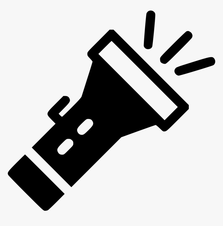 Flashlight Clipart Svg - Icon, HD Png Download