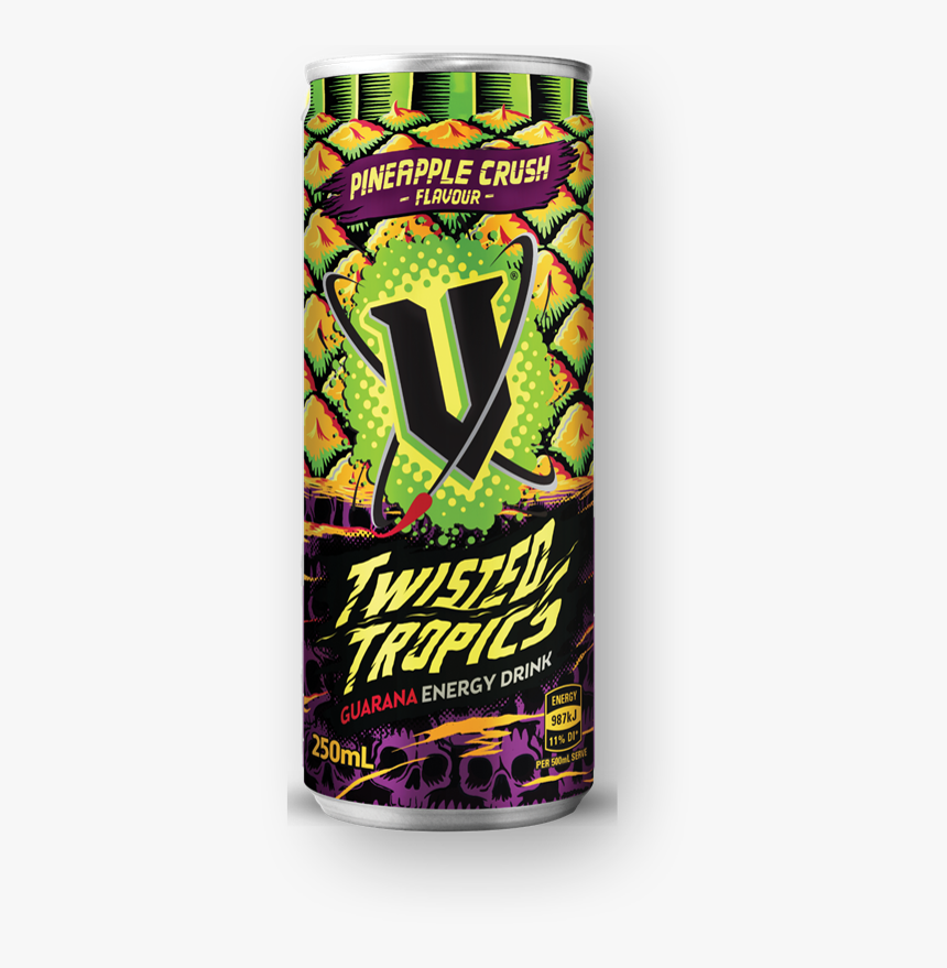 Transparent Energy Drinks Png - V Energy Twisted Tropics, Png Download