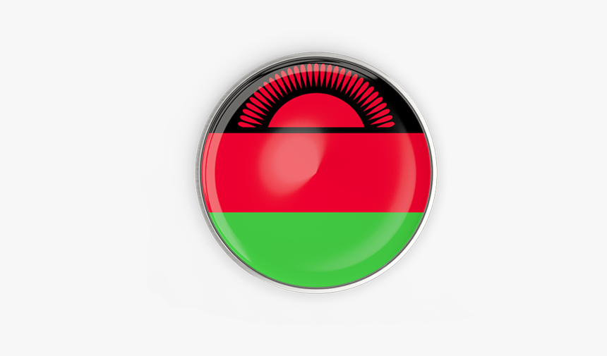 Round Button With Metal Frame - Circle, HD Png Download