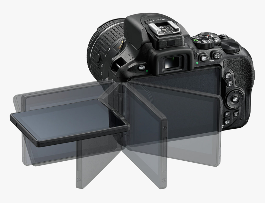 Photographer Clipart Dslr Lens - Nikon Camera D5600, HD Png Download