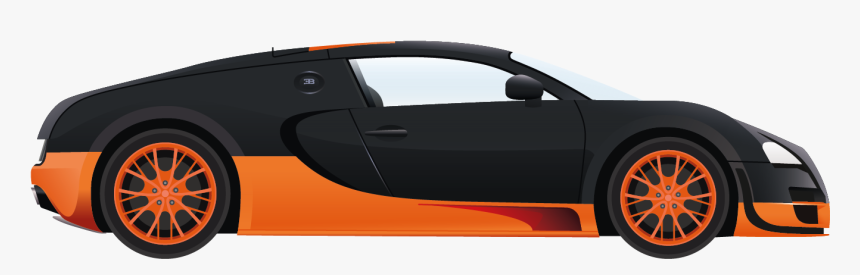 Bugatti Veyron Poster - Draw A Lancer 2018, HD Png Download