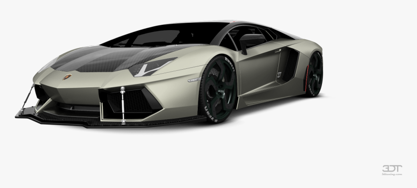 Coupe 2012 3d Tuning Green Lamborghini Aventador, HD Png Download