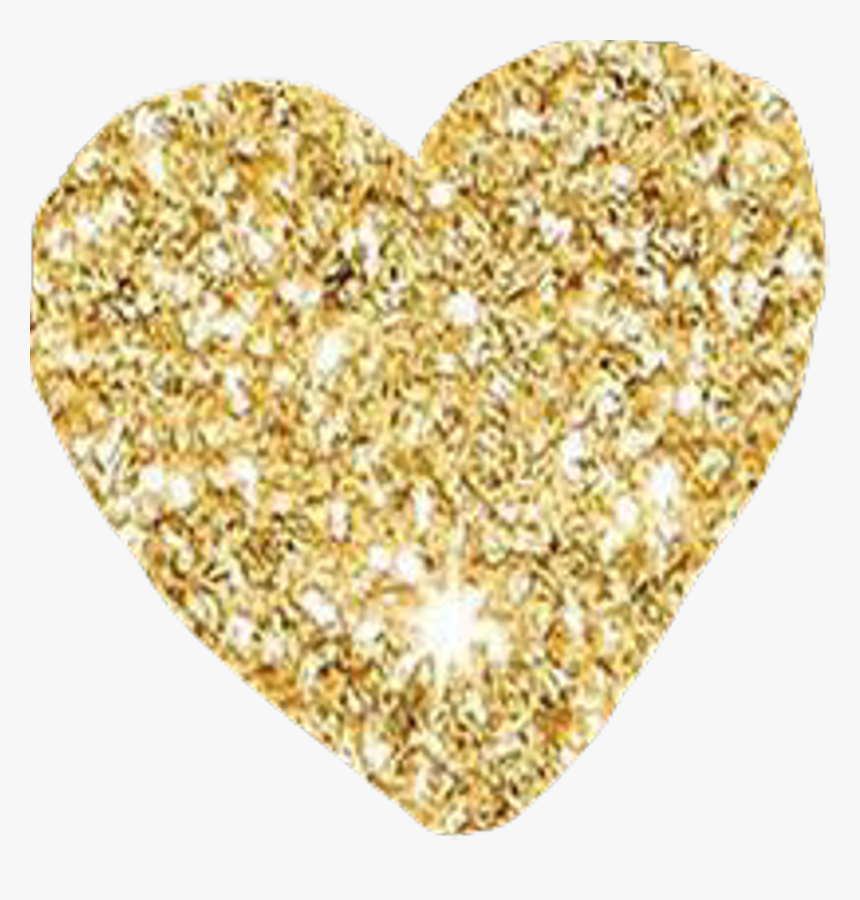 Sparkle Clipart Gold Glitter - Clipart Gold Glitter Heart, HD Png Download
