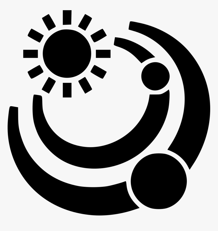 Sun And Planets - Cool Yin Yang Drawings, HD Png Download