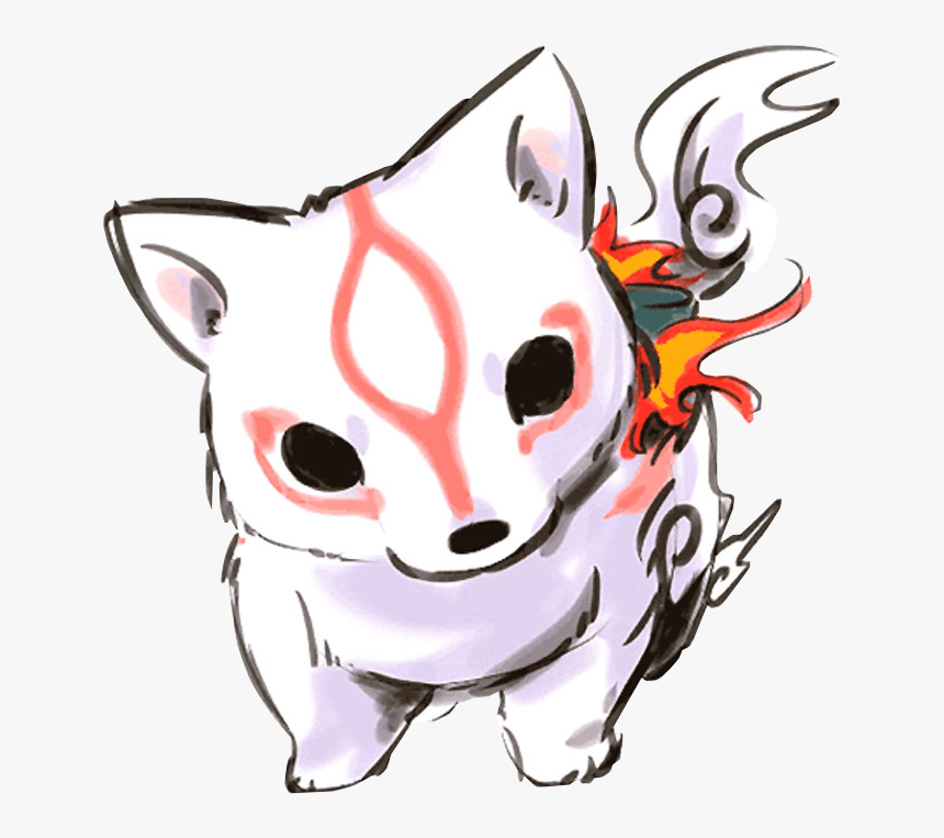 Chien, Amaterasu, And Feu Image - Okami Amaterasu, HD Png Download