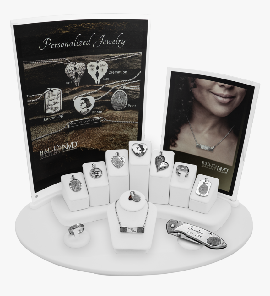 Nmd 11 Piece Personalized Jewelry Display With Free - Illustration, HD Png Download