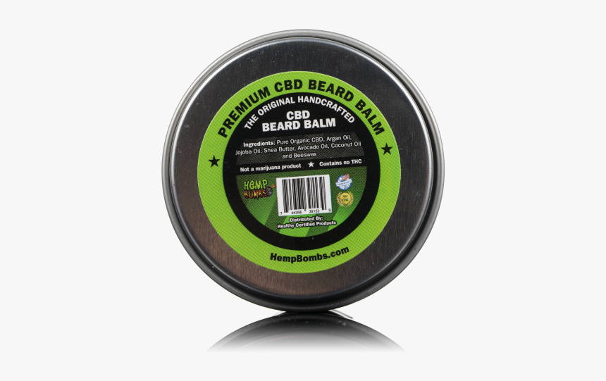 A Back View Of Cbd Beard Balm, A Grooming Product For - Eye Shadow, HD Png Download