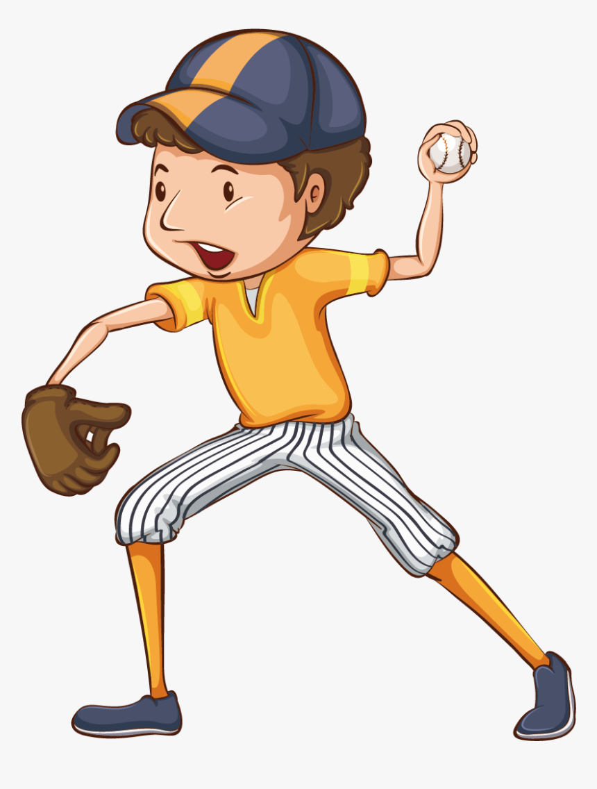 Baseball Player Drawing Photography - Baseball Game Drawing, HD Png Download