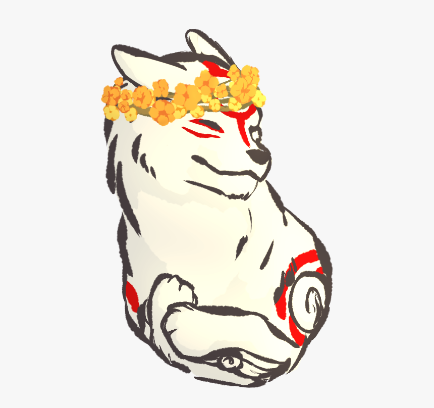 Image - Anime With Flower Crown Okami, HD Png Download