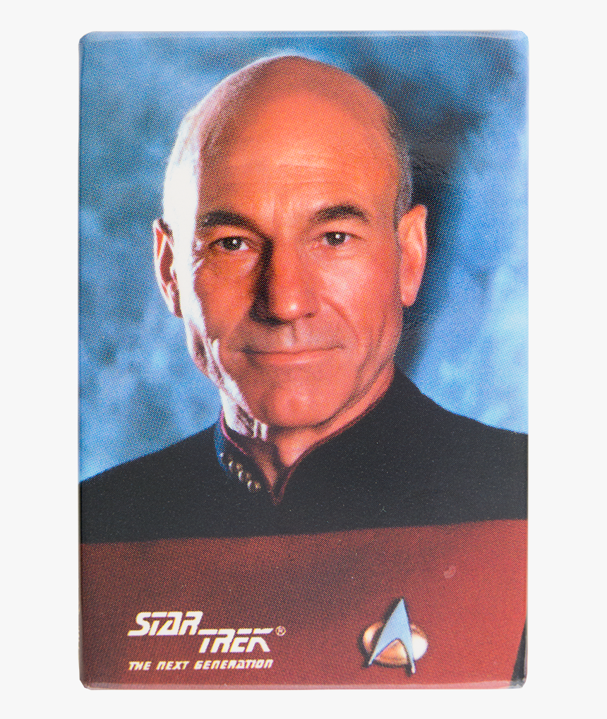 Jean Luc Picard Star Trek Entertainment Button Museum - Star Trek The Next Generation, HD Png Download