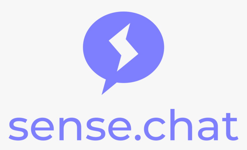 Sense Chat Logo 1 Color Purple Web - Sign, HD Png Download