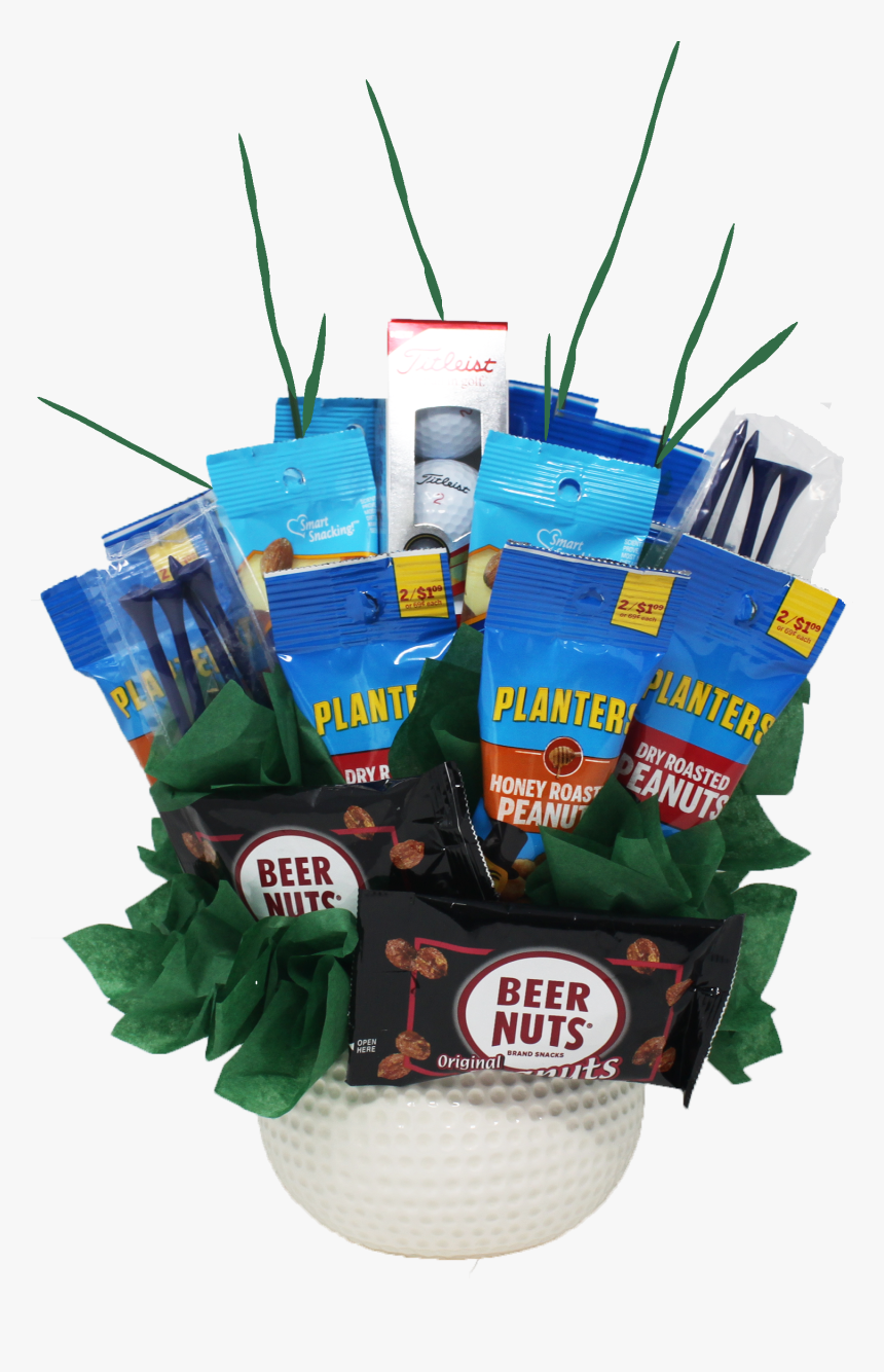 Golf Bouquet Full Container - Beer Nuts, HD Png Download