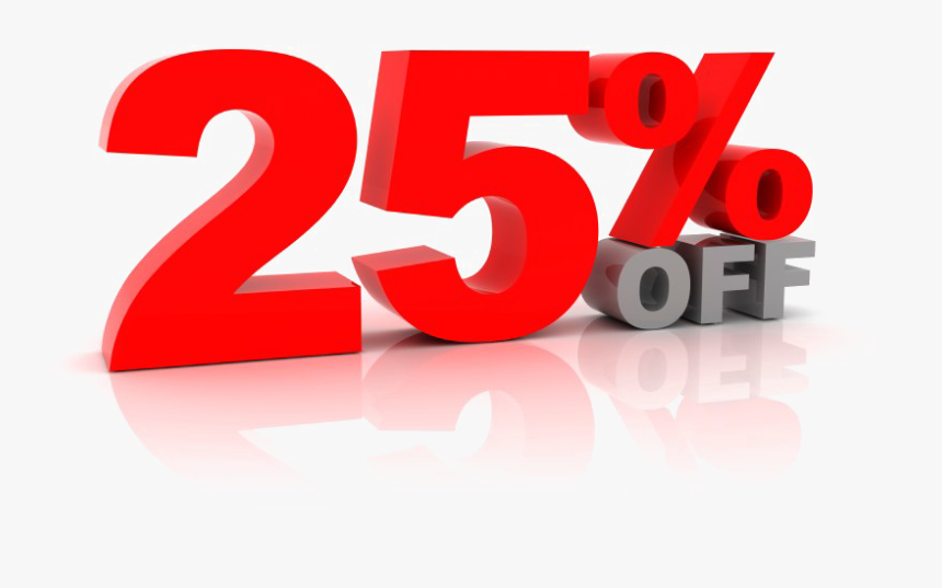 25 Percent Off Png Download Image - 25 Percent Off Png, Transparent Png