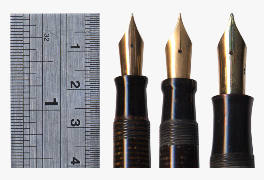 Parker Vacumatic Nib Comparison - Parker Duofold Vacumatic Nib, HD Png Download