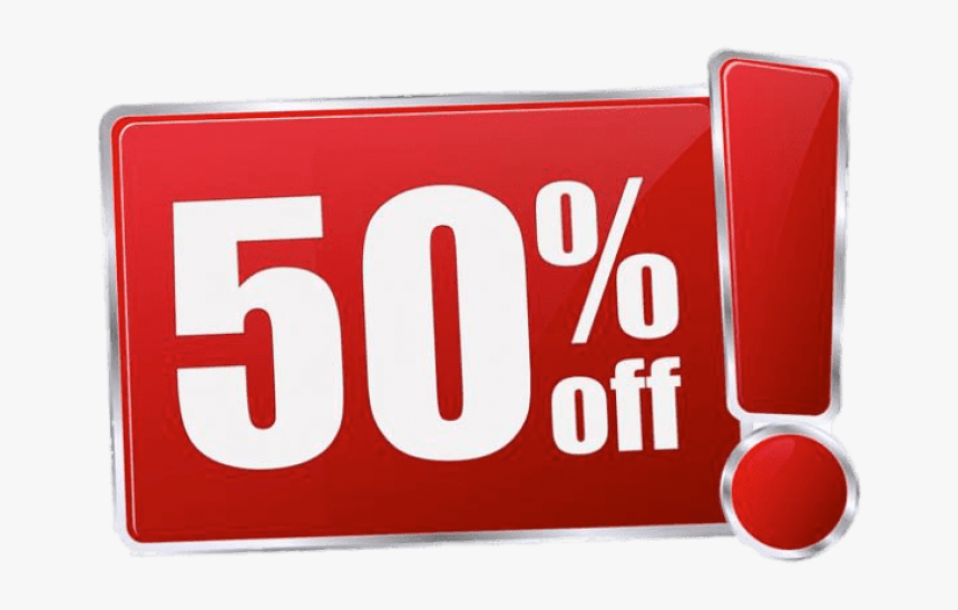 50 Discount Png - Out Of Stock Signage, Transparent Png