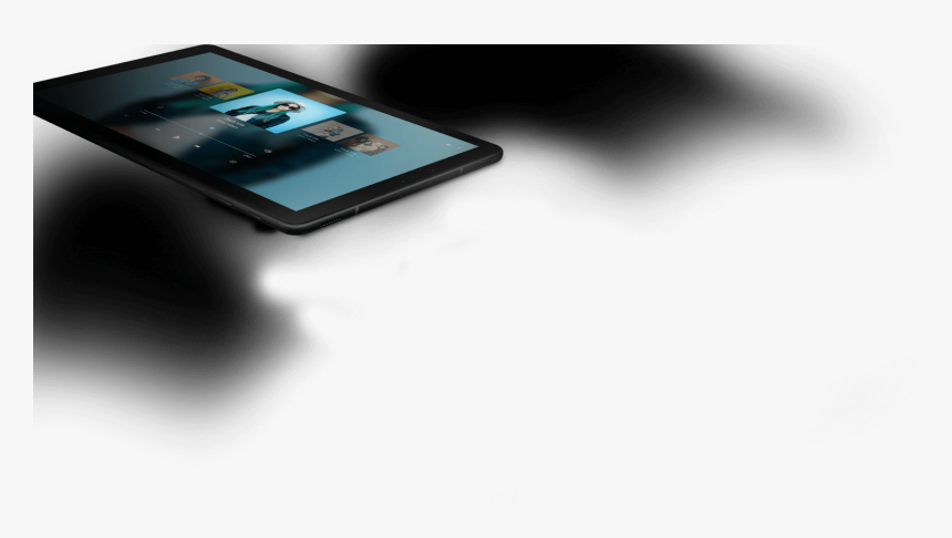 Front And Back Views Of Two Galaxy Tab S4 Devices Showing - Smartphone, HD Png Download