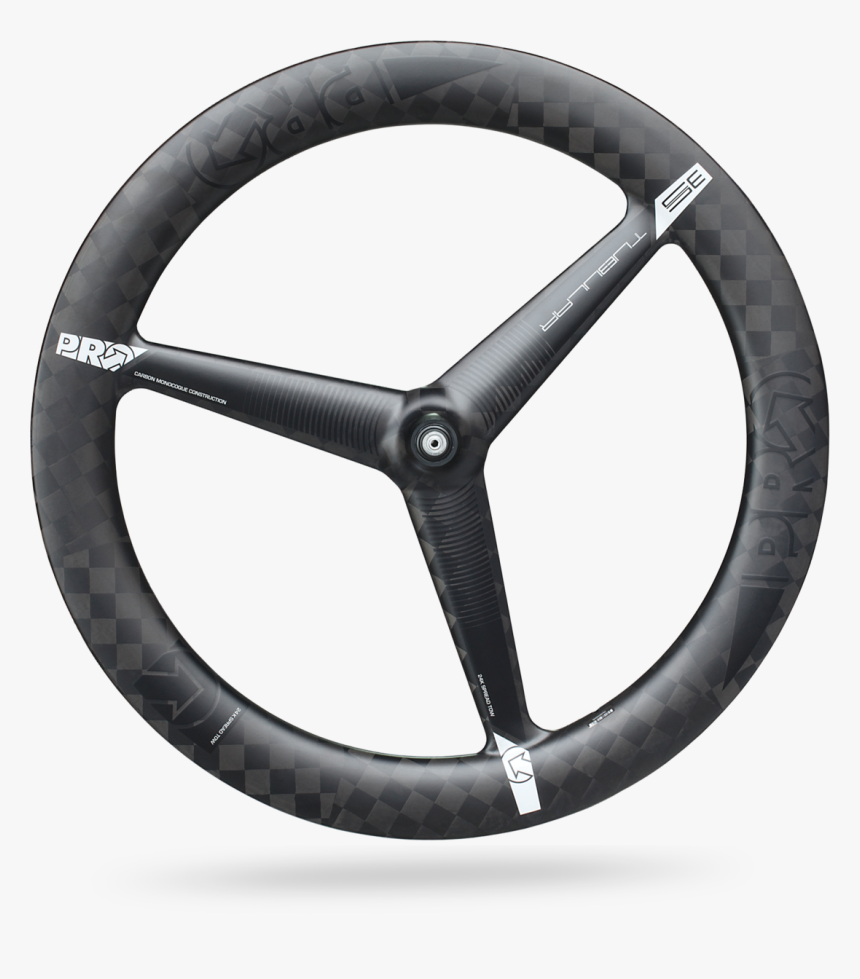 Pro 3-spoke Textreme Tubular Front Wheel - Pro Tri Spoke Clincher, HD Png Download