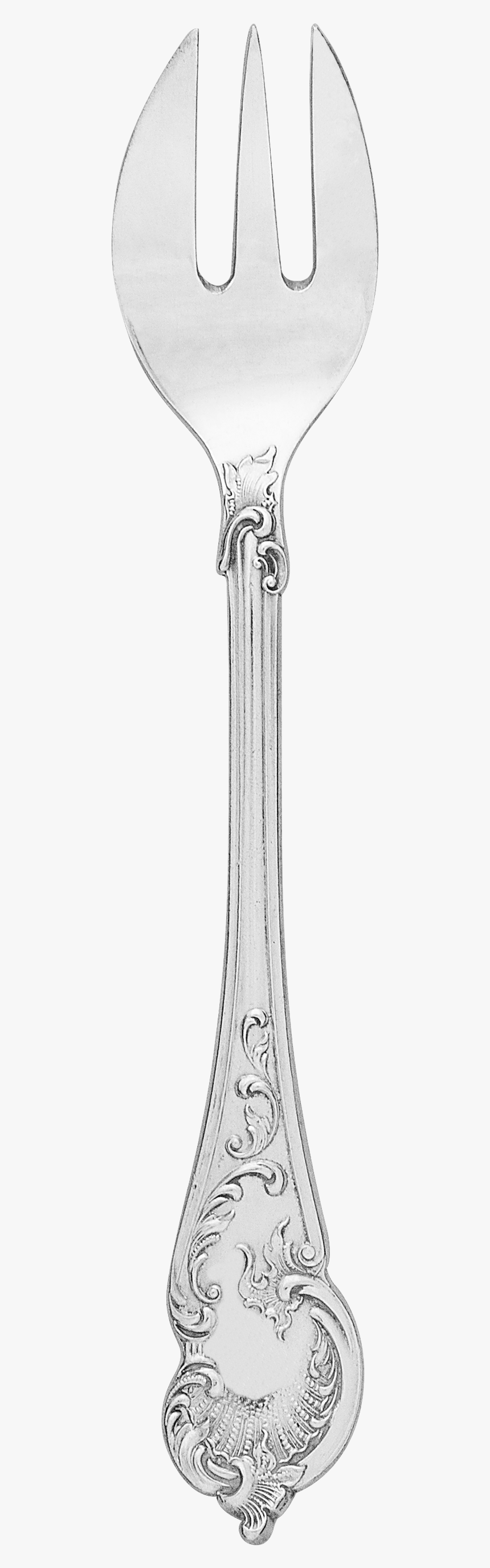 Jarosinski & Vaugoin Silver Oyster Fork - Spoon, HD Png Download