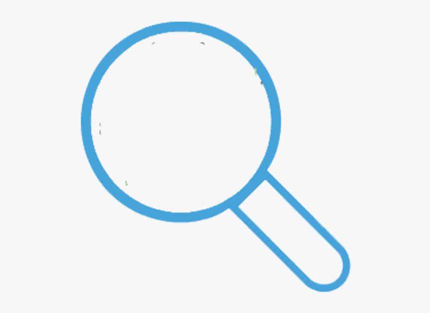 Circle Icon Template - Template Of A Magnifying Glass, HD Png Download