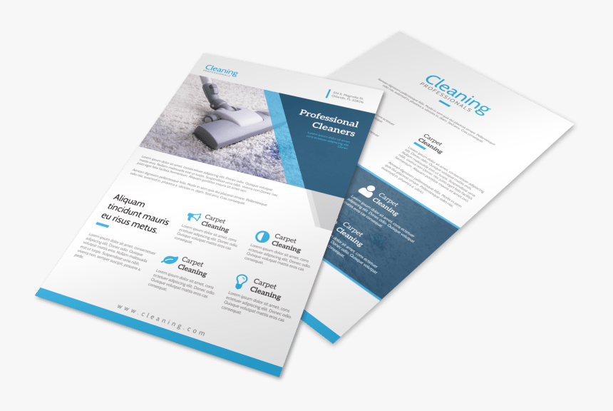 Modern Carpet Cleaning Flyer Template Preview - Brochure, HD Png Download