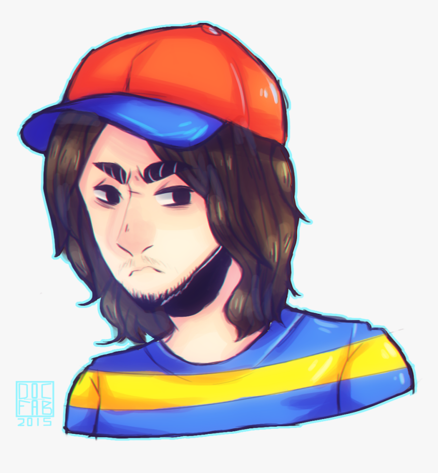 Lbs De 20 Earthbound Yellow Cartoon Fashion Accessory - Vinesauce Joel Earthbound Art, HD Png Download