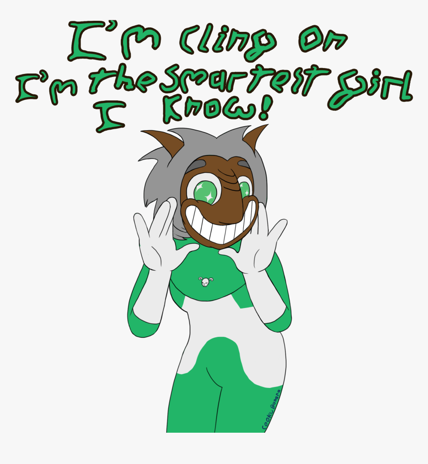 Green Text Product Plant Leaf Fictional Character Clip - Vinesauce Cling On Art, HD Png Download