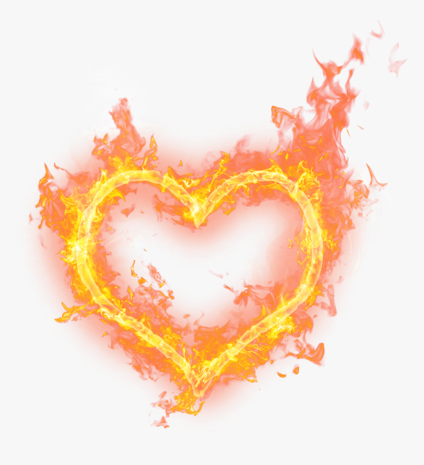 Heart On Fire Png, Transparent Png , Transparent Png Image - PNGitem