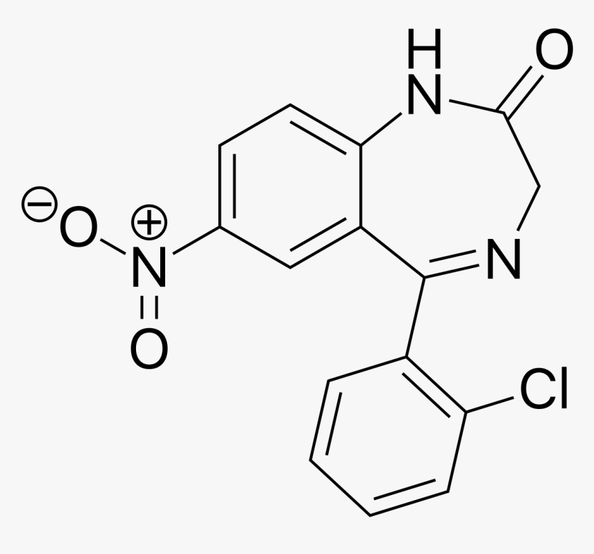 Flunitrazepam Structure, HD Png Download