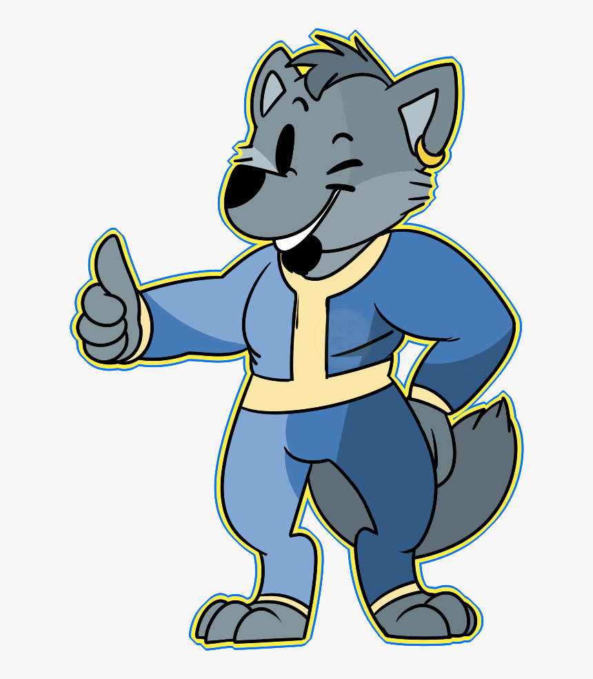 Wakewolf Vault Dweller - Cartoon, HD Png Download