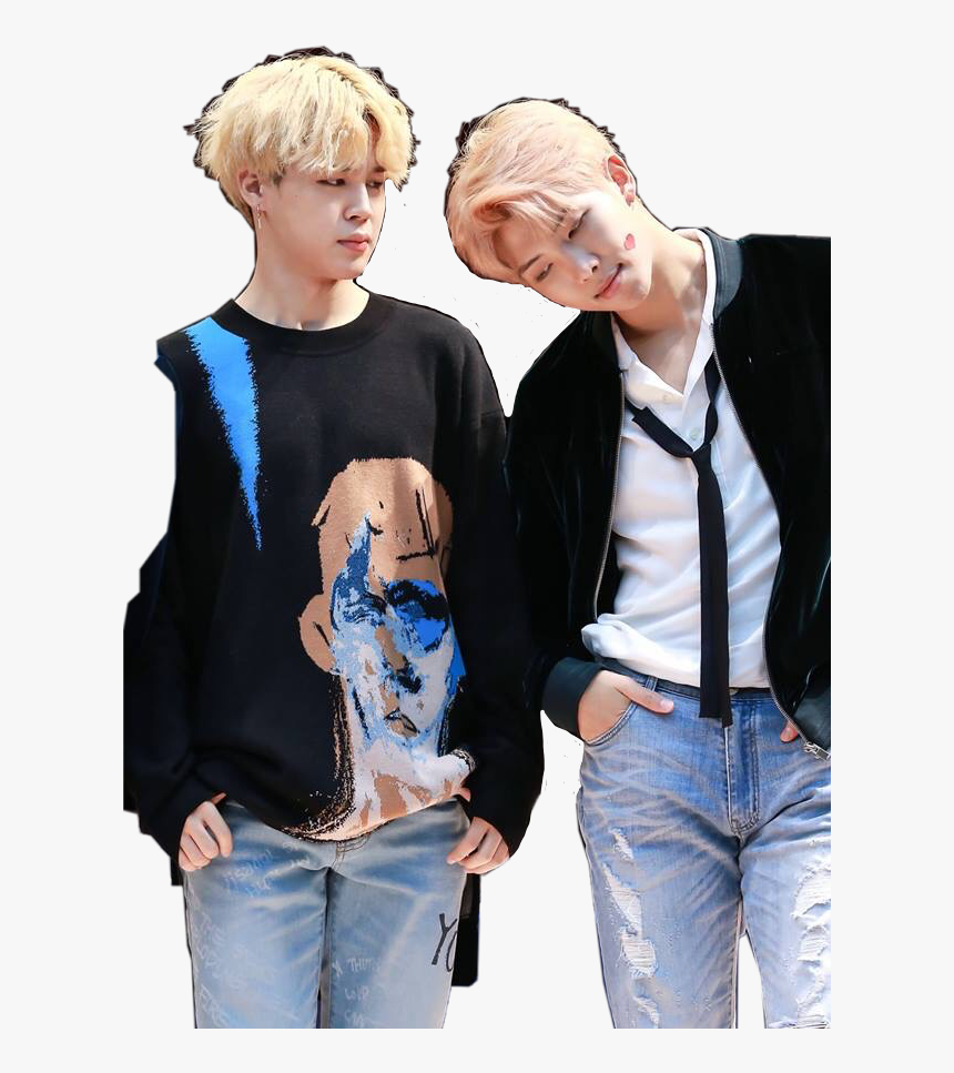 #jimin #rm #rapmon #mochi #nammin #bts#freetoedit - Namjoon And Jimin Fansign, HD Png Download