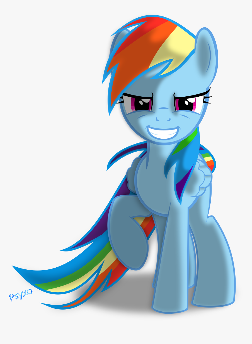 Rainbow Dash By Psyxofthoros-d599712[1], HD Png Download