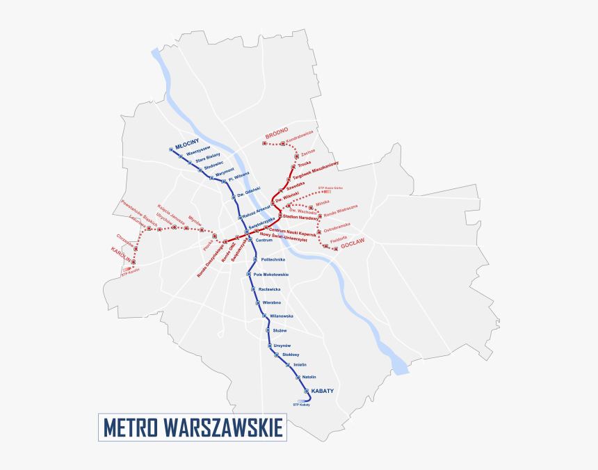 Plan Metro Varsovie, HD Png Download , Transparent Png Image PNGitem