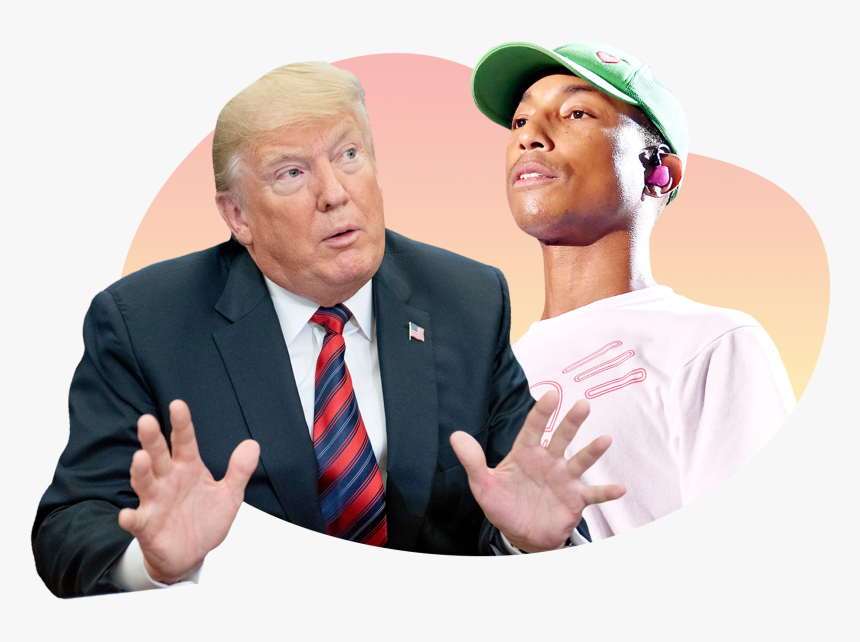 Pharrell Is The Latest Musician To Serve Donald Trump - Senior Citizen, HD Png Download