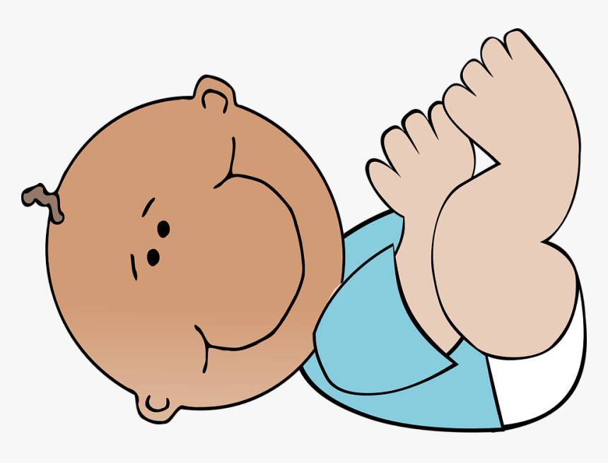 Baby, Blue, Boy, Diaper, Infant, Kid, Child, Suckling - Baby Boy Clip Art, HD Png Download