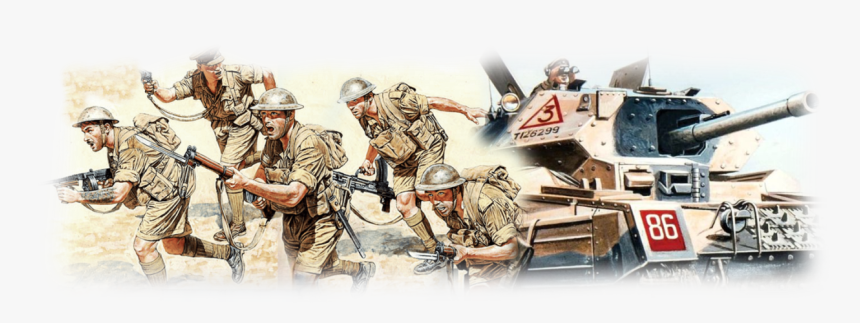 Transparent Mp40 Png - British 9th Army Ww2, Png Download