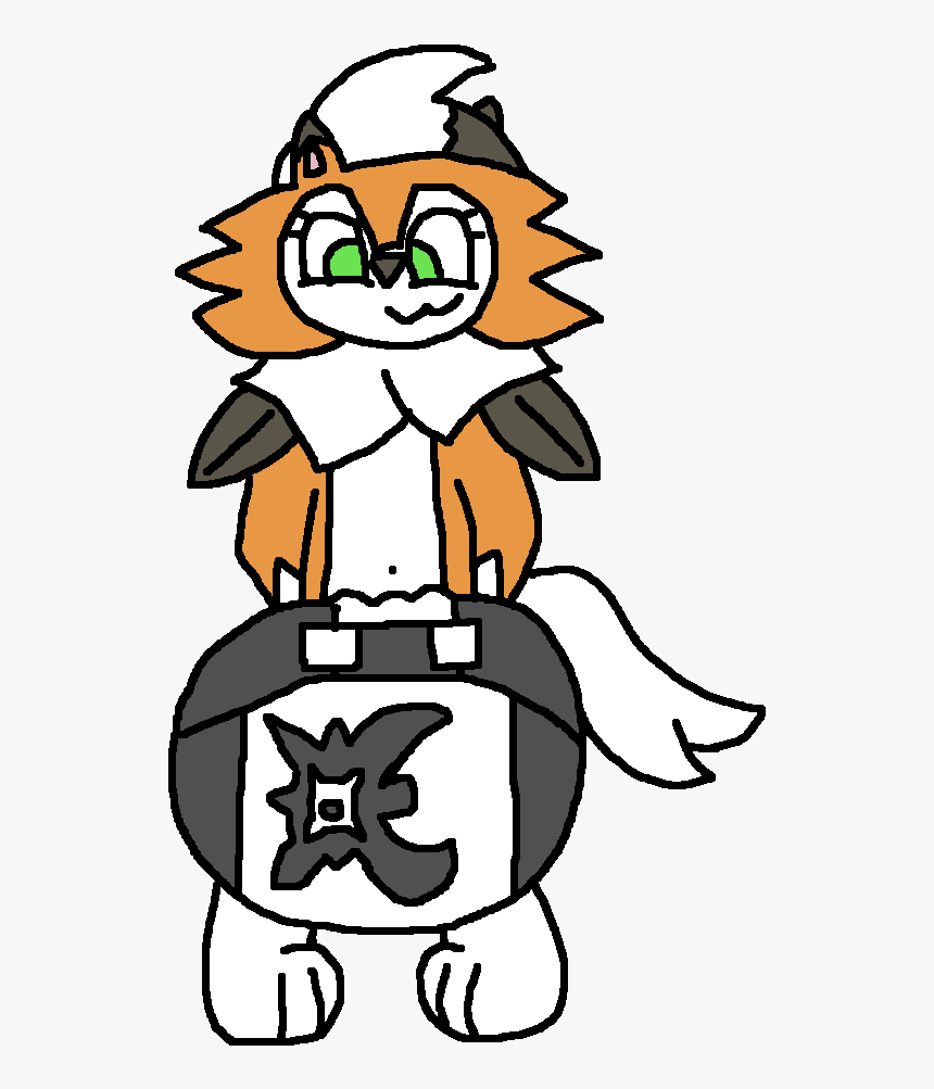 Rikku The Dusk Lycanroc - Dusk Lycanroc Diaper, HD Png Download