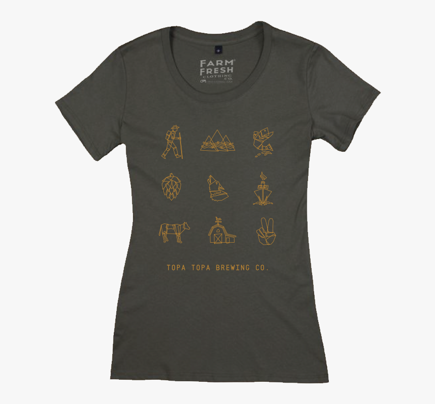 Womens Mural Gunpowder - Active Shirt, HD Png Download