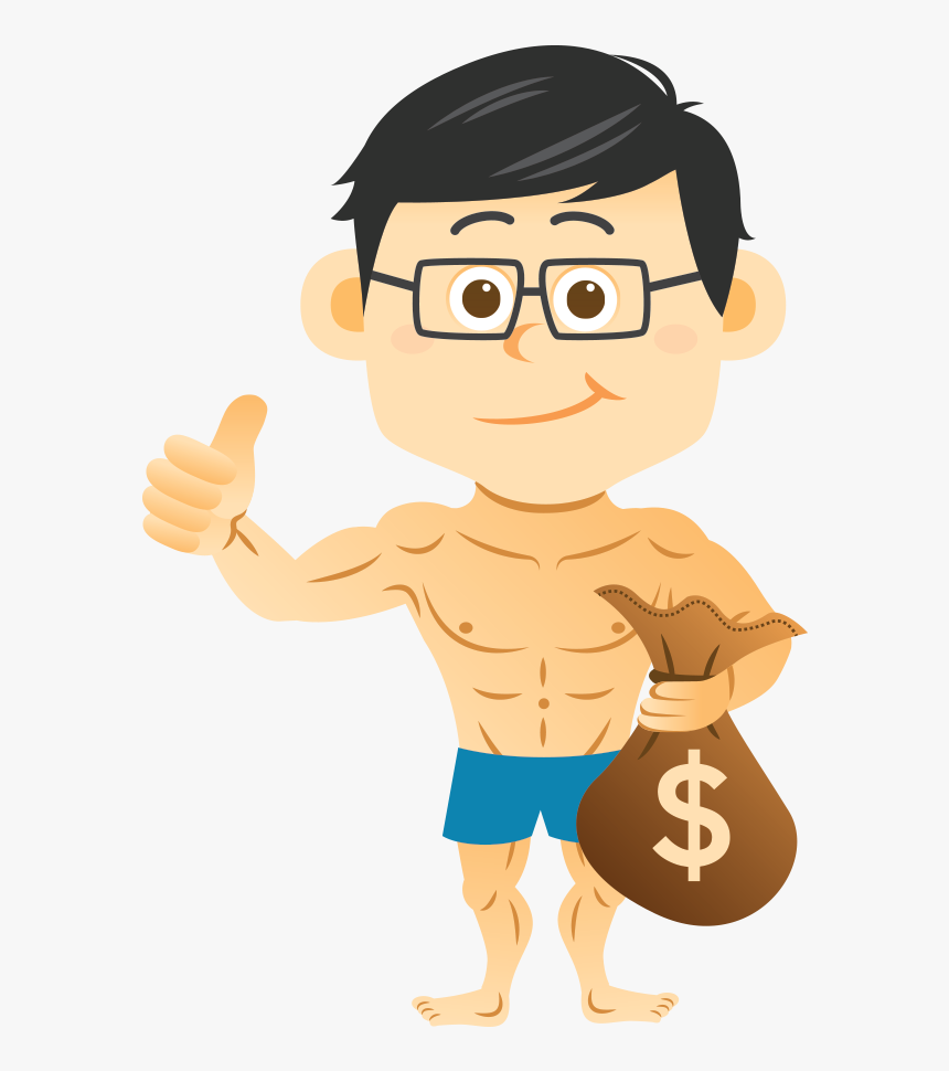 Boy Saving Money Animation Png, Transparent Png