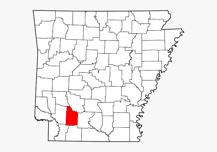 Arkansas Blank County Map, HD Png Download