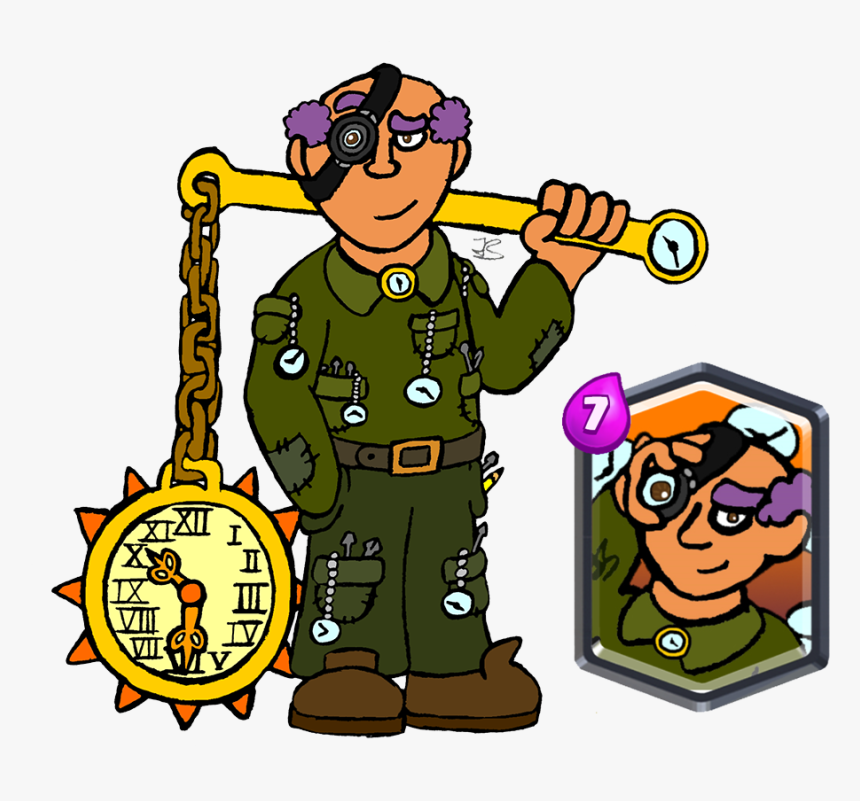 New Idea Introducing Watchmaker - Clash Royale Card Concepts Drawing, HD Png Download