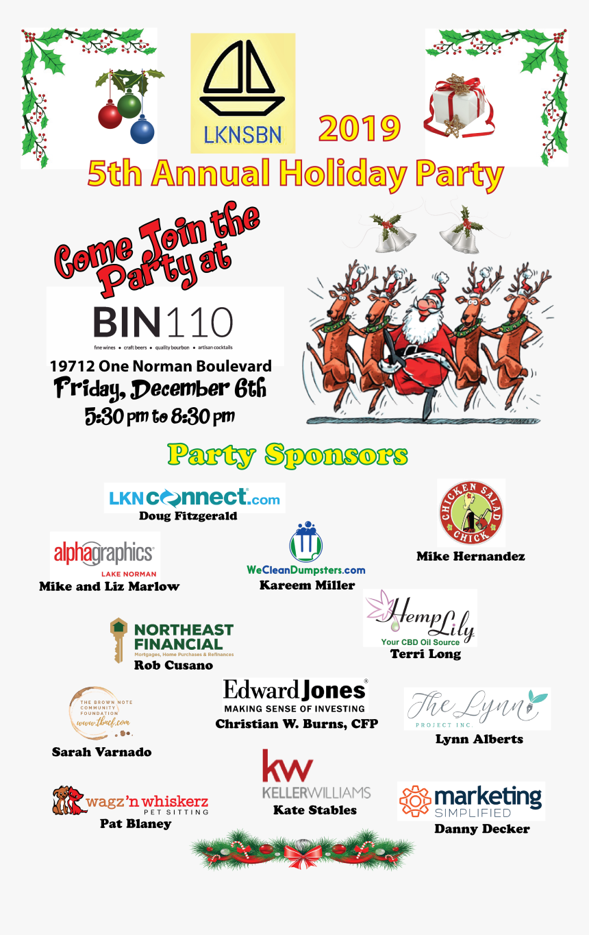 2019 Holiday Party - Cartoon, HD Png Download