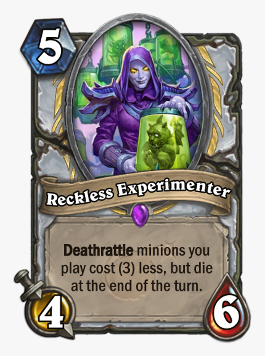 Reckless Experimenter - Hearthstone Instant Win Cards, HD Png Download